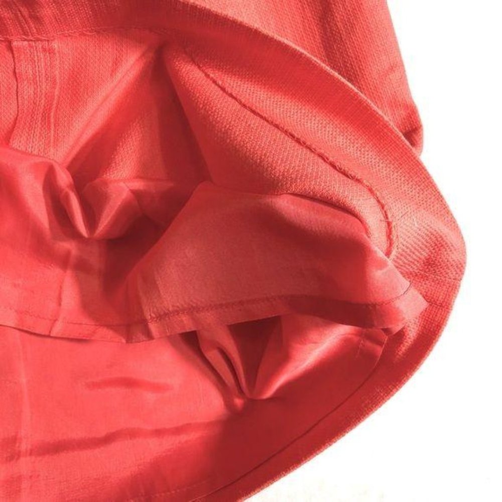 J. Crew Coral Sleeveless Cotton Shift Dress 2 - Picture 5 of 6
